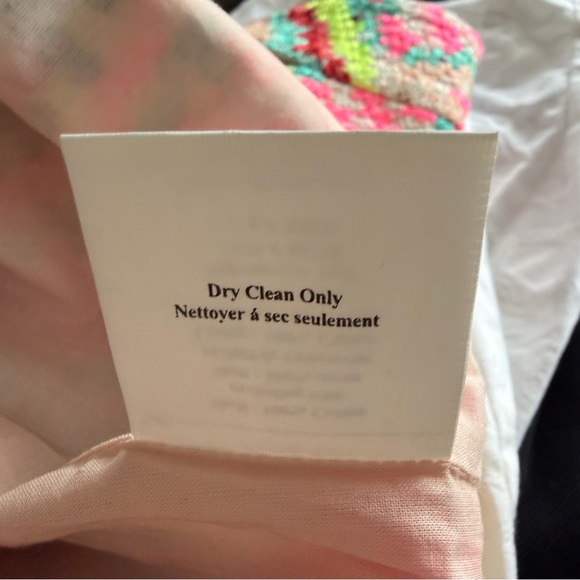 Fish Fry Anthropologie Cross Stitch Pink Pencil Skirt Size 4 - Picture 9 of 9